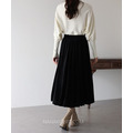 高質感天鵝絨A字長裙 2色_5