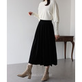 高質感天鵝絨A字長裙 2色_11