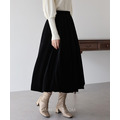 高質感天鵝絨A字長裙 2色_12