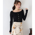 微甜綁帶羅紋針織上衣 3色_14