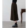 高質感天鵝絨A字長裙 2色_2