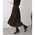 高質感天鵝絨A字長裙 2色_6
