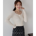 微甜綁帶羅紋針織上衣 3色_2
