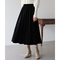 高質感天鵝絨A字長裙 2色_10