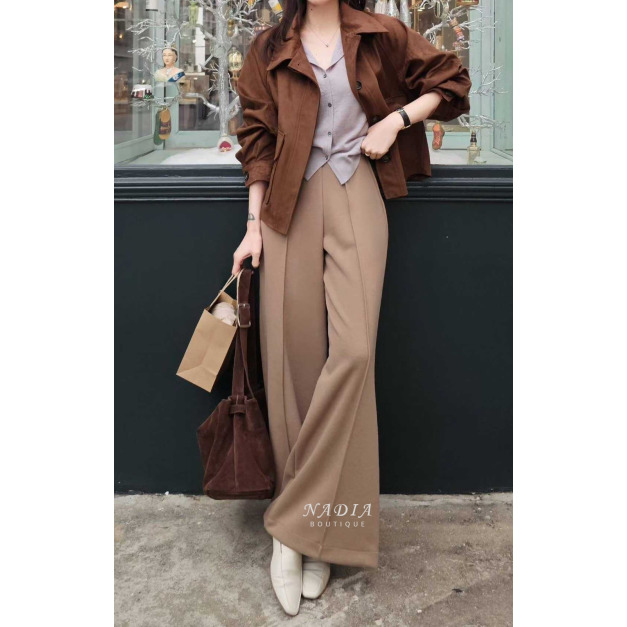 新品｜完美線條垂墜寬褲 2色