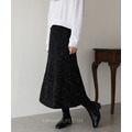 微光鉆點毛呢魚尾長裙 3色_7