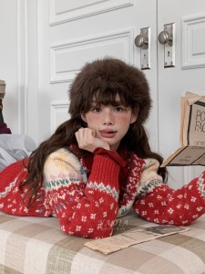 新品｜北歐雪花聖誕針織外套 