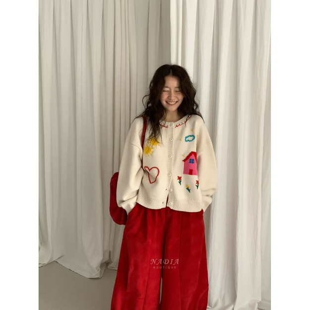 新品｜超可愛開襟羊毛針織外套 3色