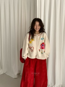 新品｜超可愛開襟羊毛針織外套 3色