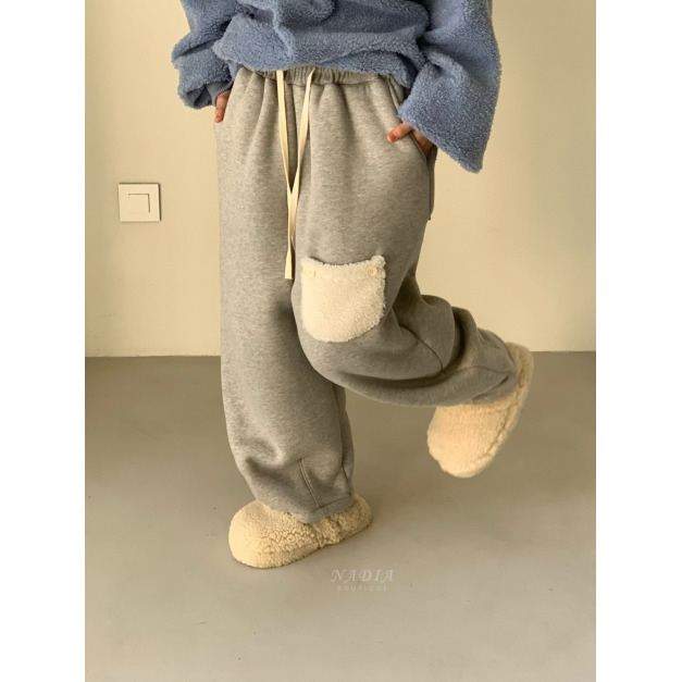 新品｜超可愛口袋絨絨寬棉褲 5色