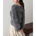 柔雲絨感交叉V領毛毛上衣 3色_13