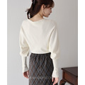 法式溫柔微蝙蝠針織上衣 2色_6