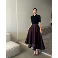 新品｜暮色光澤優雅長裙 3色_7