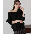 慵懶落肩微性感一字領上衣 3色