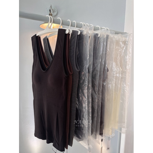 現貨新品必買｜ 雙V無縫發熱Bra背心 5色