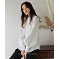 日本通勤系・立領澎袖顯瘦上衣 6色_3