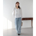 柔霧綁帶領氣質上衣 2色_4