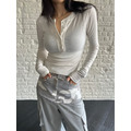 新品｜日常滾邊合身長袖上衣 2色_7