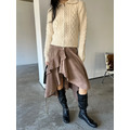新品｜不規則層次麂皮感裙 2色_1