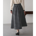 日系顯瘦千鳥格長裙 3色_4