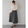 日系顯瘦千鳥格長裙 3色_1