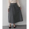 日系顯瘦千鳥格長裙 3色_9