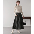 日系顯瘦千鳥格長裙 3色