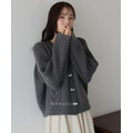 質感蝴蝶結釦溫柔針織外套 3色_11