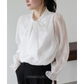 蝴蝶結輕奢襯衫 2色_2