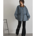 燈芯絨領寬版牛仔上衣外套 2色_5