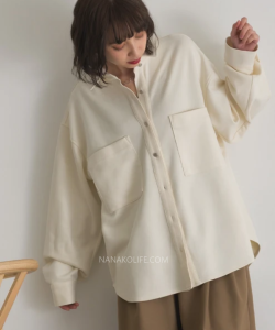 柔霧質感寬版口袋襯衫  4色