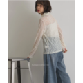 細緻蕾絲透膚襯衫上衣 2色_5