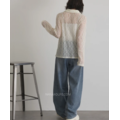 細緻蕾絲透膚襯衫上衣 2色_3