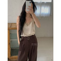 新品美爆｜低調法式光澤蕾絲背心 4色_12
