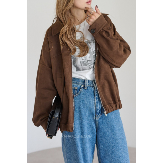 柔霧麂皮感氣質外套 2色