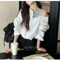 新品｜雙層解構拼接襯衫上衣2色_1