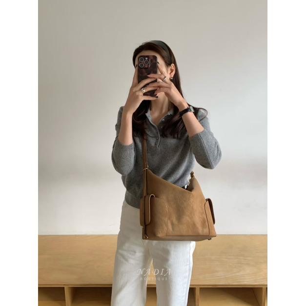 新品｜ 日常柔軟皮革 Hobo 包 2色