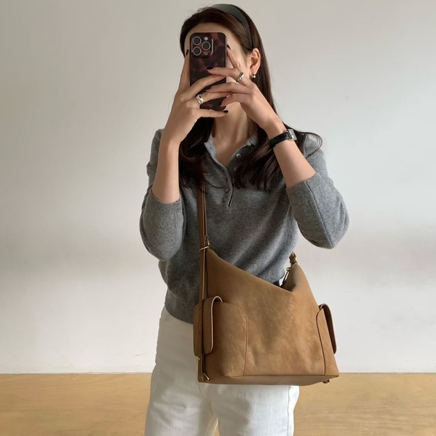 新品｜ 日常柔軟皮革 Hobo 包 2色