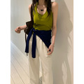 新品｜超好穿~美背繞頸細坑條 bra top 上衣 5色_3