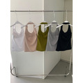 新品｜超好穿~美背繞頸細坑條 bra top 上衣 5色_1