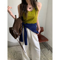 新品｜超好穿~美背繞頸細坑條 bra top 上衣 5色_4