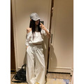 新品｜時髦休閒感! 慵懶斜肩露鎖骨寬褲休閒套裝3色_14