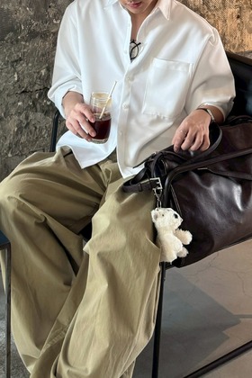 萬能搭配 抗皺雪紡 短寬基礎襯衫