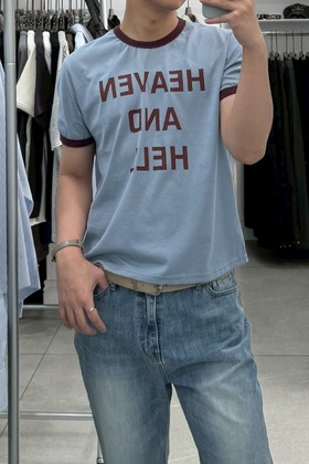 色彩調色盤 撞色拼色 短版合身上衣