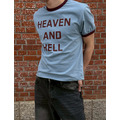 HEAVEN AND HELL 撞色拼色 短版合身短袖上衣_1