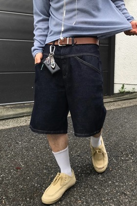 解構丹寧 百慕達 六分廓腿牛仔短褲