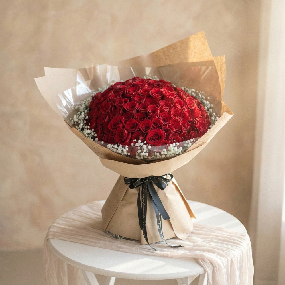 幸福的約定 - 99朵頂級紅玫瑰
