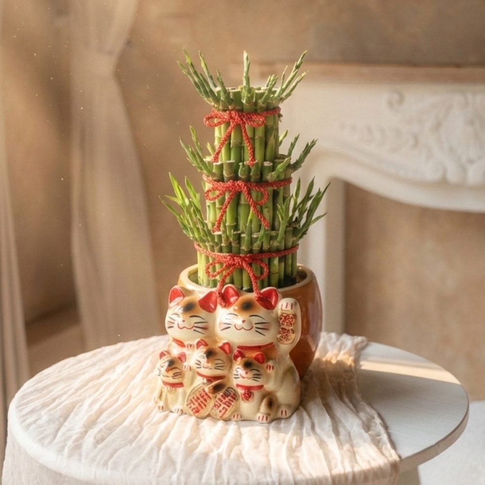 大五福 - 豪華招財貓開運竹