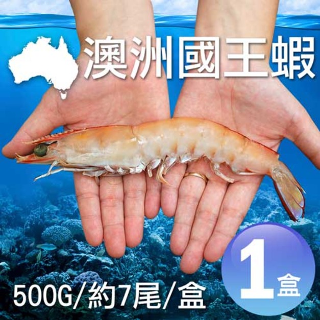 巨無霸10/15規格-澳洲大堡礁野生國王蝦500G(約7尾)-任選