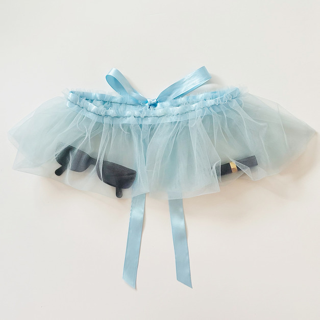 CLARECHEN tulle skirt bag_澎澎紗裙包_水藍色_大人小孩都適用_新品預購